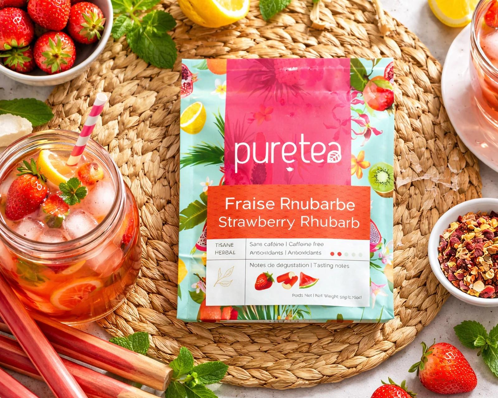 Thé Fraise Rhubarbe image 3