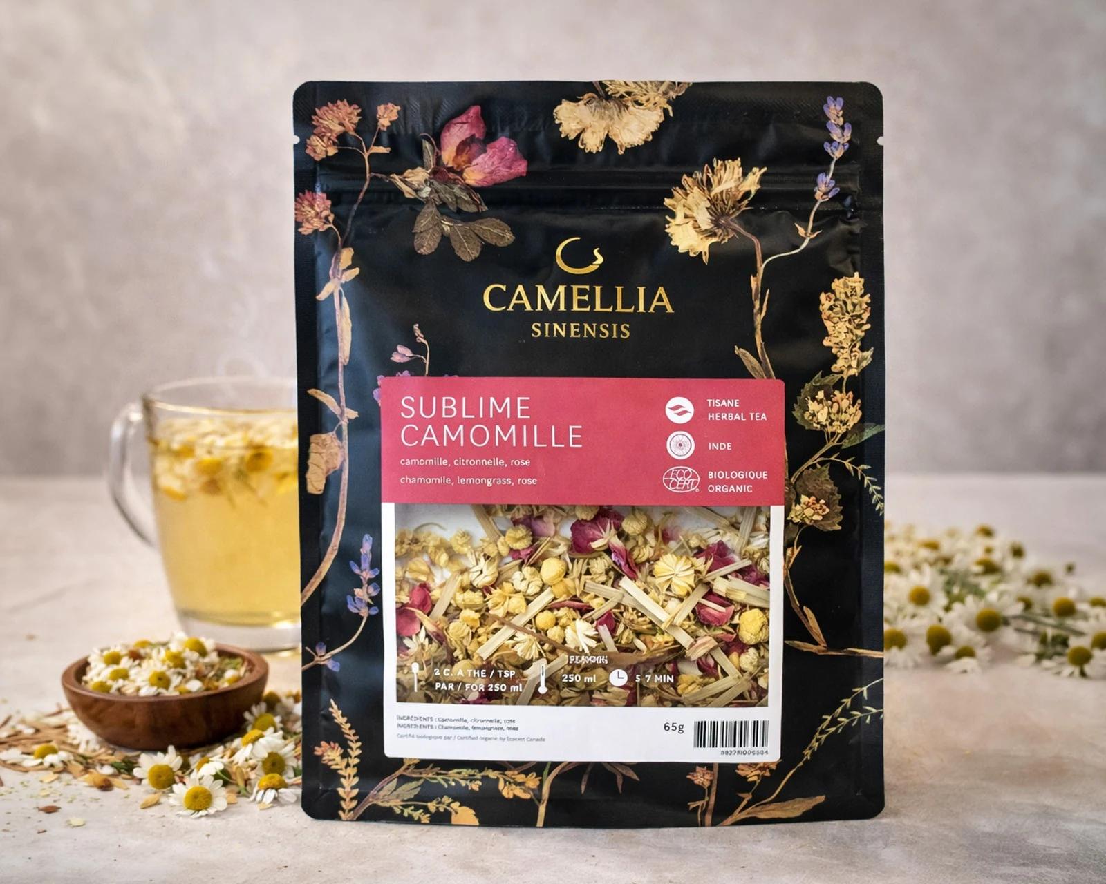 Tisane biologique – Camomille, rose et citronnelle image 3